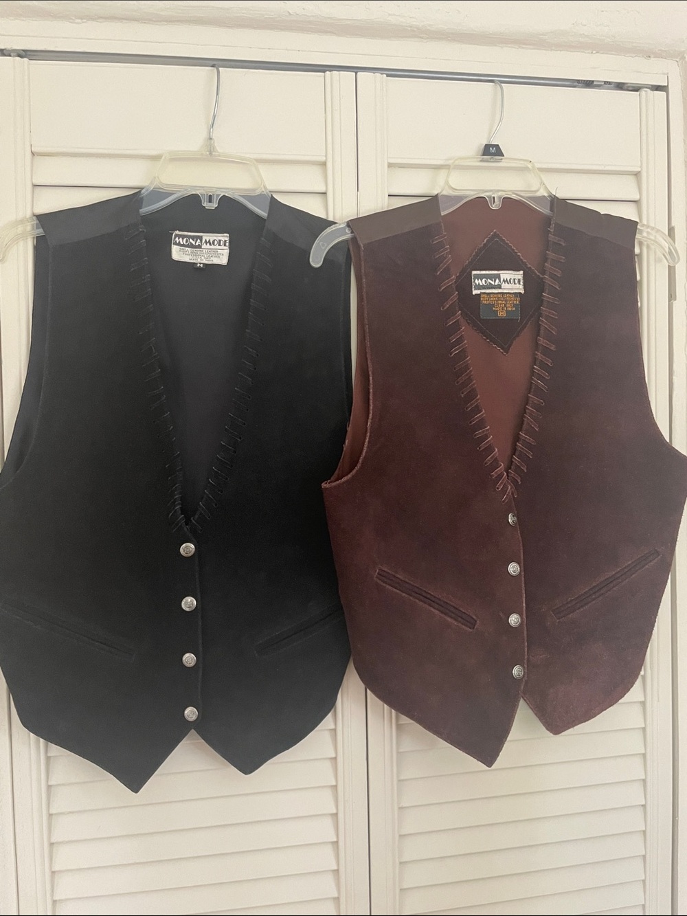 Two Vintage western suede vests size Men’s M